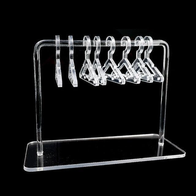 8PCS Hanger Transparent Acrylic Jewelry Creative Display Rack Earring Jewelry Storage Pendants Storage Ornaments Dangle Earring Hanging Organizer Mini Earring Necklace Hanger Jewelry Organizer - Che Cose Belle
