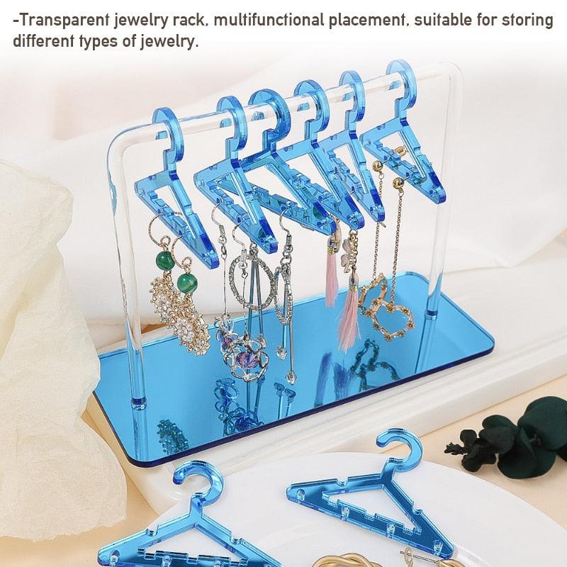 8PCS Hanger Transparent Acrylic Jewelry Creative Display Rack Earring Jewelry Storage Pendants Storage Ornaments Dangle Earring Hanging Organizer Mini Earring Necklace Hanger Jewelry Organizer - Che Cose Belle