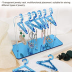 8PCS Hanger Transparent Acrylic Jewelry Creative Display Rack Earring Jewelry Storage Pendants Storage Ornaments Dangle Earring Hanging Organizer Mini Earring Necklace Hanger Jewelry Organizer - Che Cose Belle