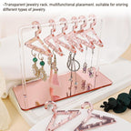8PCS Hanger Transparent Acrylic Jewelry Creative Display Rack Earring Jewelry Storage Pendants Storage Ornaments Dangle Earring Hanging Organizer Mini Earring Necklace Hanger Jewelry Organizer - Che Cose Belle