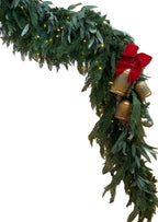 9’ Artificial Real-Touch Cedar and Long Leaf Eucalyptus Garland - Ship by 9/30/2026 - Che Cose Belle