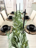 9’ Artificial Real-Touch Cedar and Long Leaf Eucalyptus Garland - Ship by 9/30/2026 - Che Cose Belle