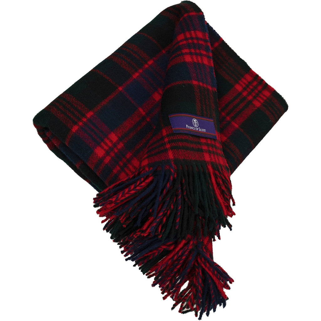Highland Tartan Tweed Merino Wool Throw - Macdonald