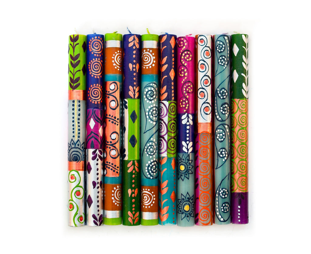 Sari Painted Candles