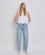 Lovervet by VERVET High Rise Barrel Leg Jeans