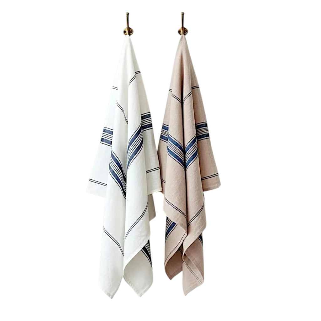 S/2 Handmade French Linen Kitchen Towels