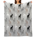 Italian Greyhounds Throw Blanket - Che Cose Belle
