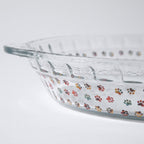Paws Delight Glass Pie Plate