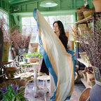 Oceana Beige Soft Linen Silk Handloom Scarf