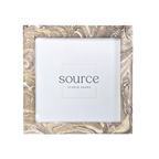 Neue Hand Marbled Wood Picture Frame - Natural (8x8)