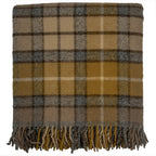 Highland Tweeds Pure New Wool  Fluffy Throw ~ Natural Buchanan ~
