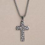 Geometric Cross Necklace