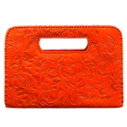 The Claire| Hand-Tooled Leather Statement Clutch