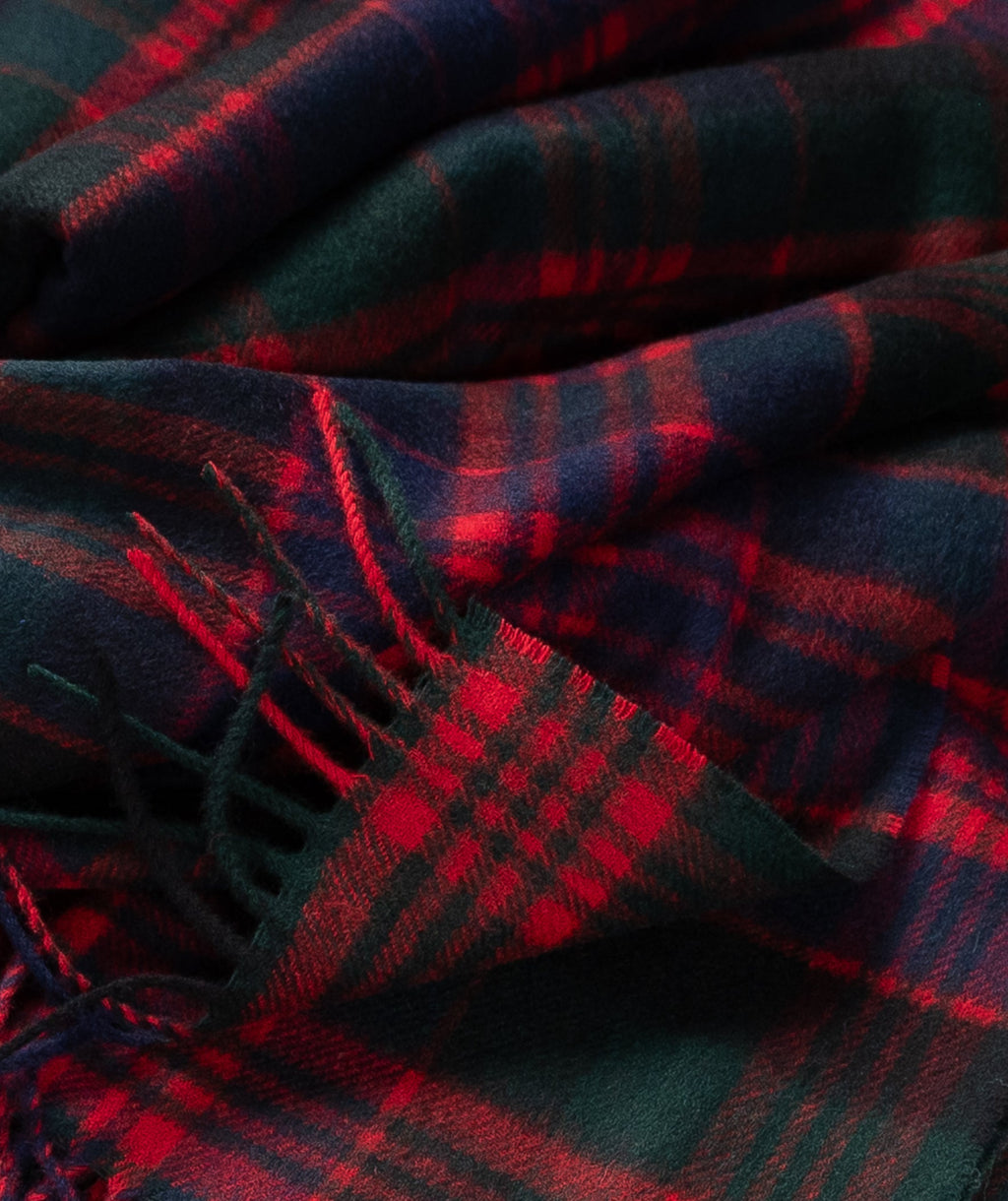 Highland Tartan Tweed Merino Wool Throw - Macdonald