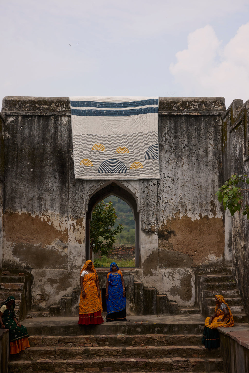 Spiral Sunset Quilt (Reverse)