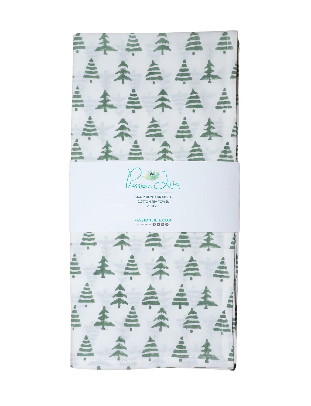 S/2 Christmas Tree Cotton Tea Towel