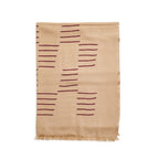 Maple Beige Handwoven Hand Embroidered Classic Scarf