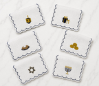 Hanukkah Cocktail Napkins (Set of 6) with Acrylic Gift Box