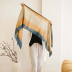 Oceana Beige Soft Linen Silk Handloom Scarf