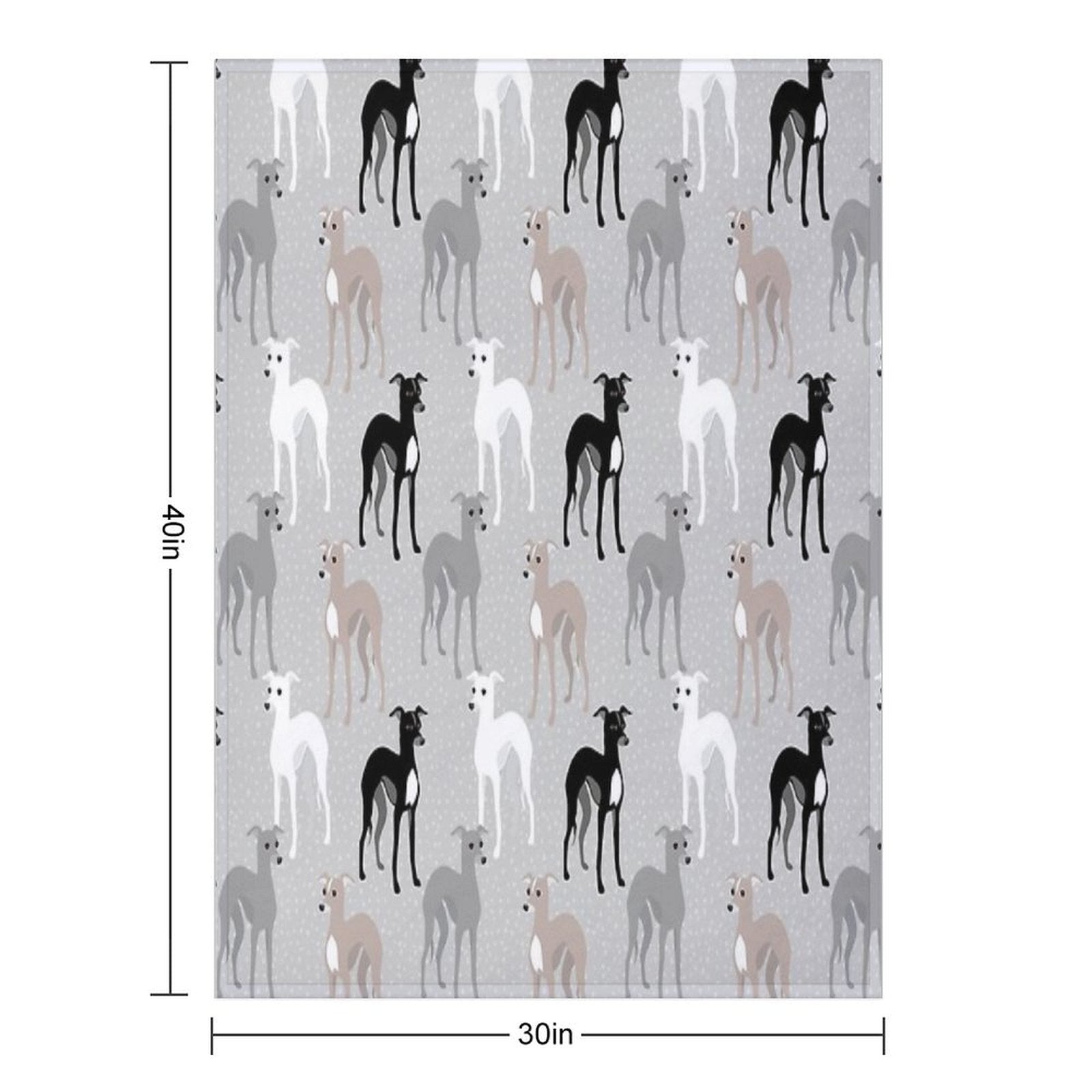 Italian Greyhounds Throw Blanket - Che Cose Belle