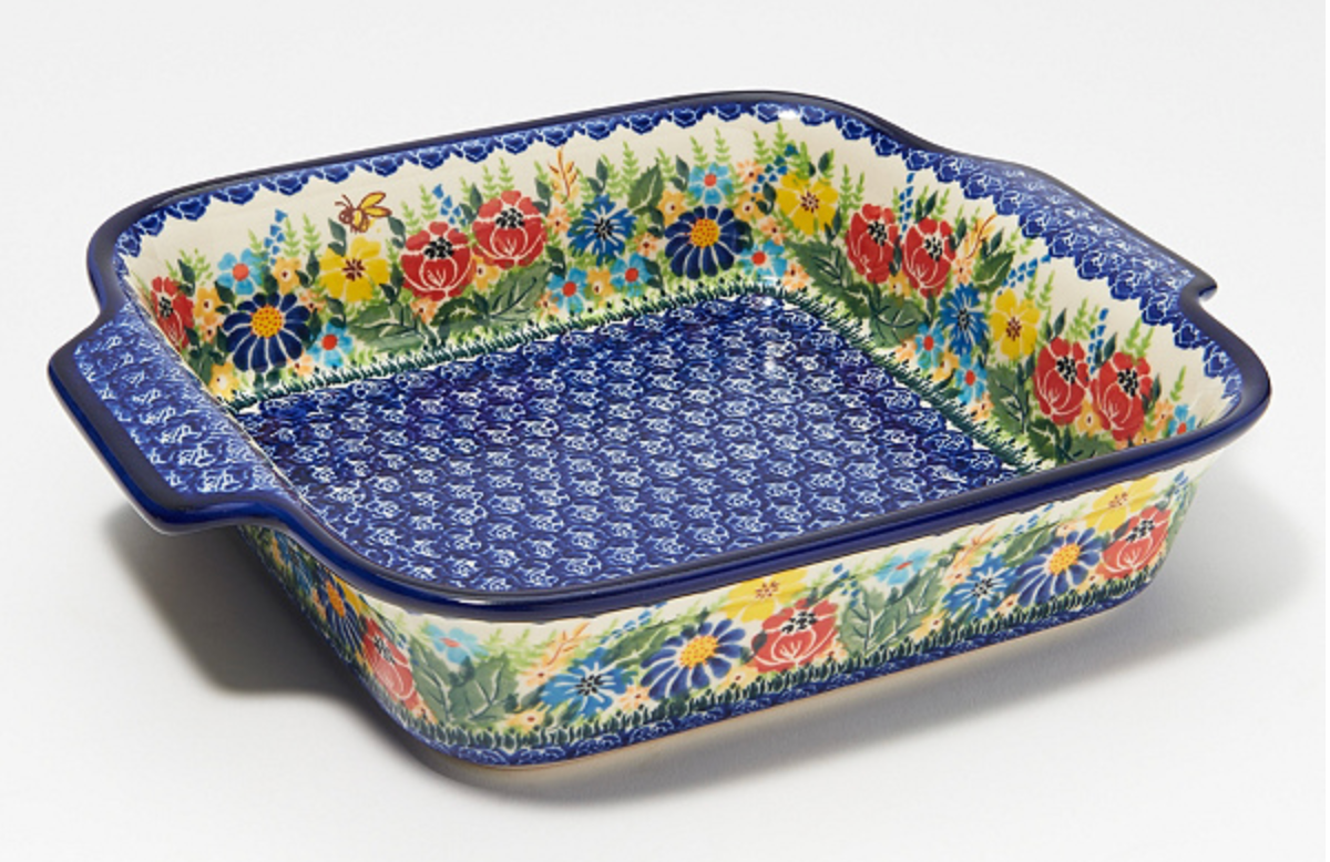9x9 Polish Pottery Square Baker - Che Cose Belle