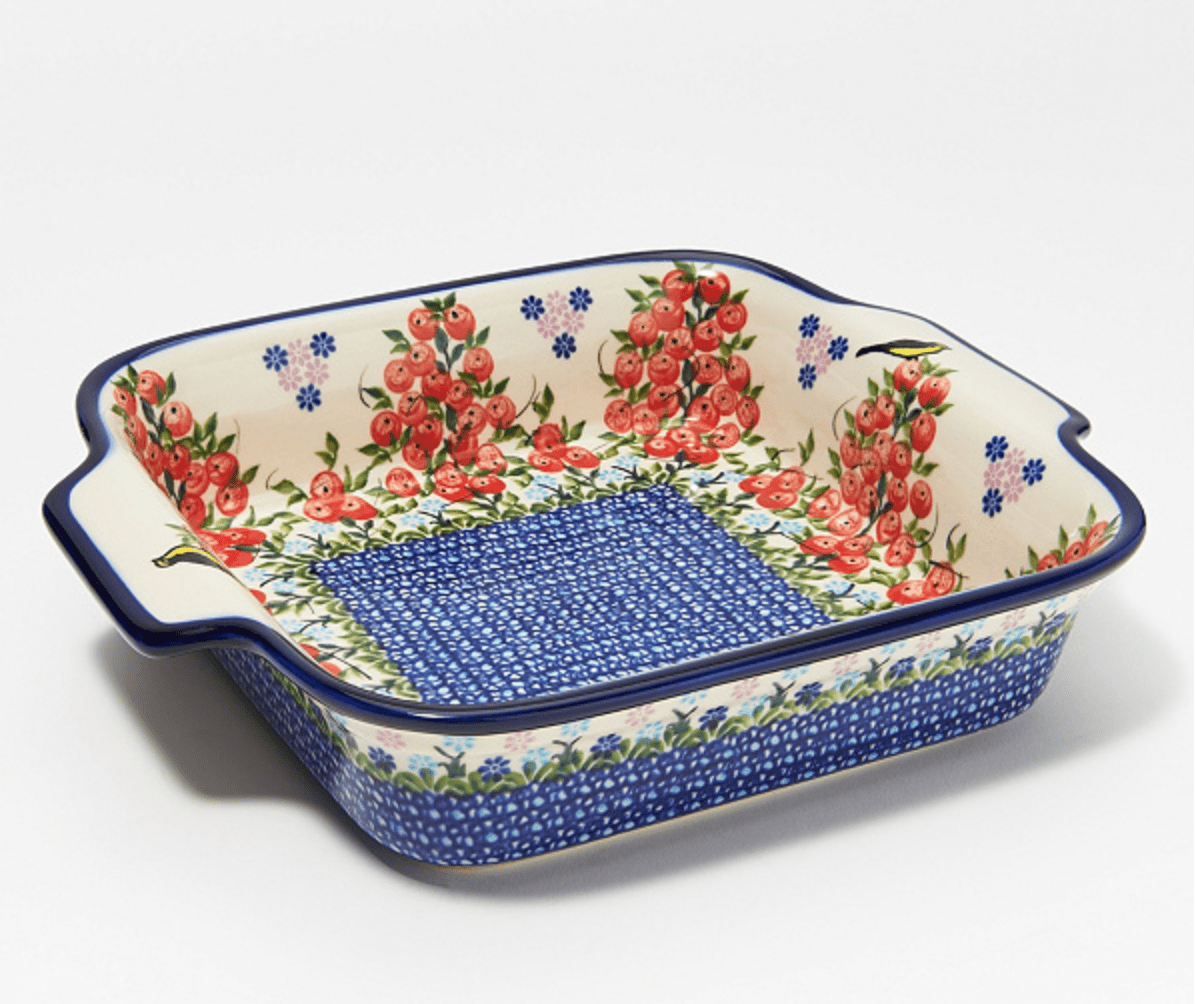 9x9 Polish Pottery Square Baker - Che Cose Belle