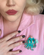 Olivia the Octo Cutie Brooch by Miss Fluff x Lipstick & Chrome