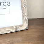 Neue Hand Marbled Wood Picture Frame - Natural (8x8)