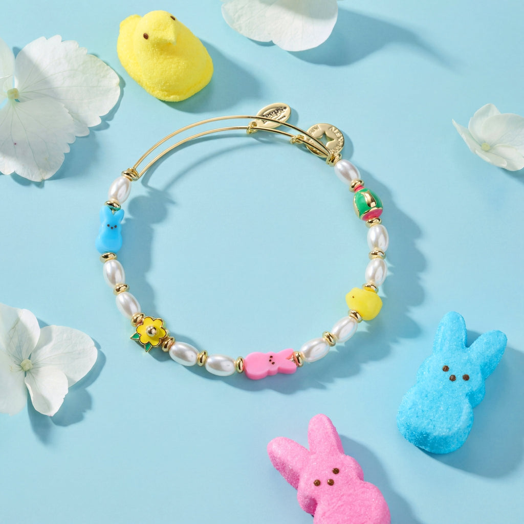 PEEPS® Chick and Bunny Beaded Bangle - Che Cose Belle