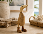 Bali Hand-Carved Bamboo Duck Sculpture