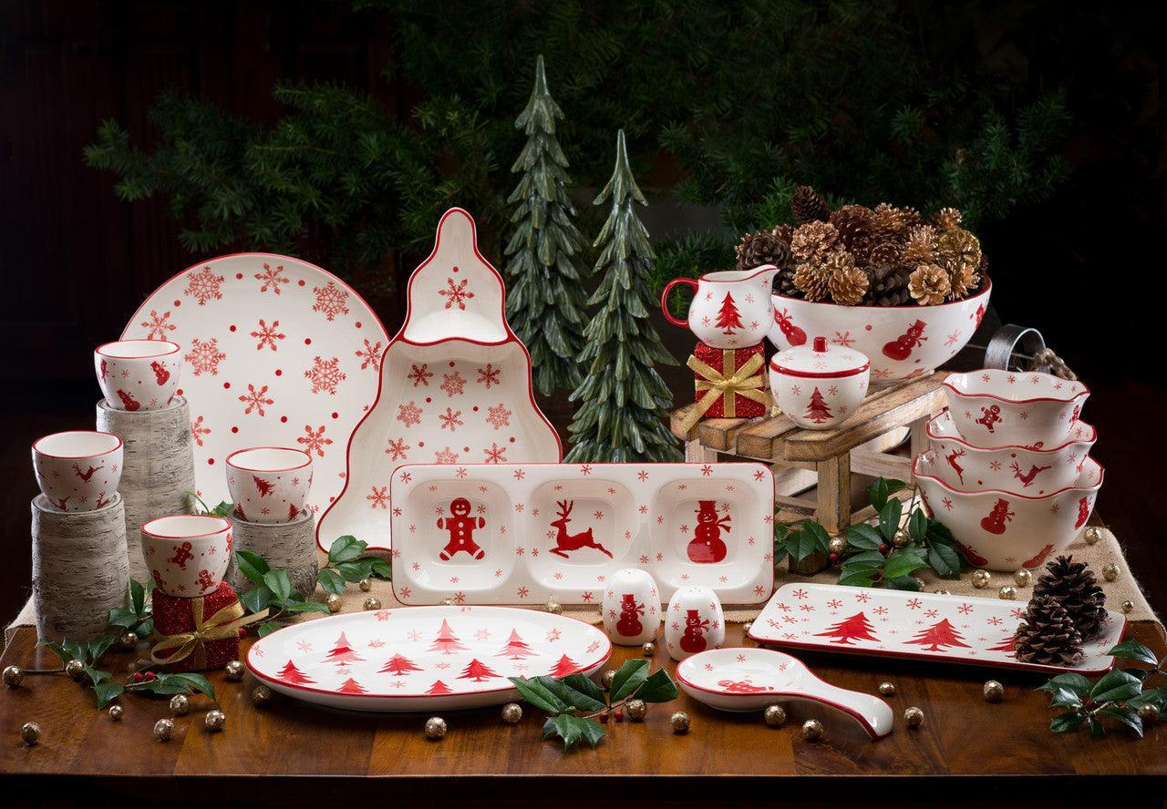 Winterfest Chip and Dip Tree Platter - Che Cose Belle
