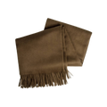 Amar Cocoa Camel Wool Throw Blanket