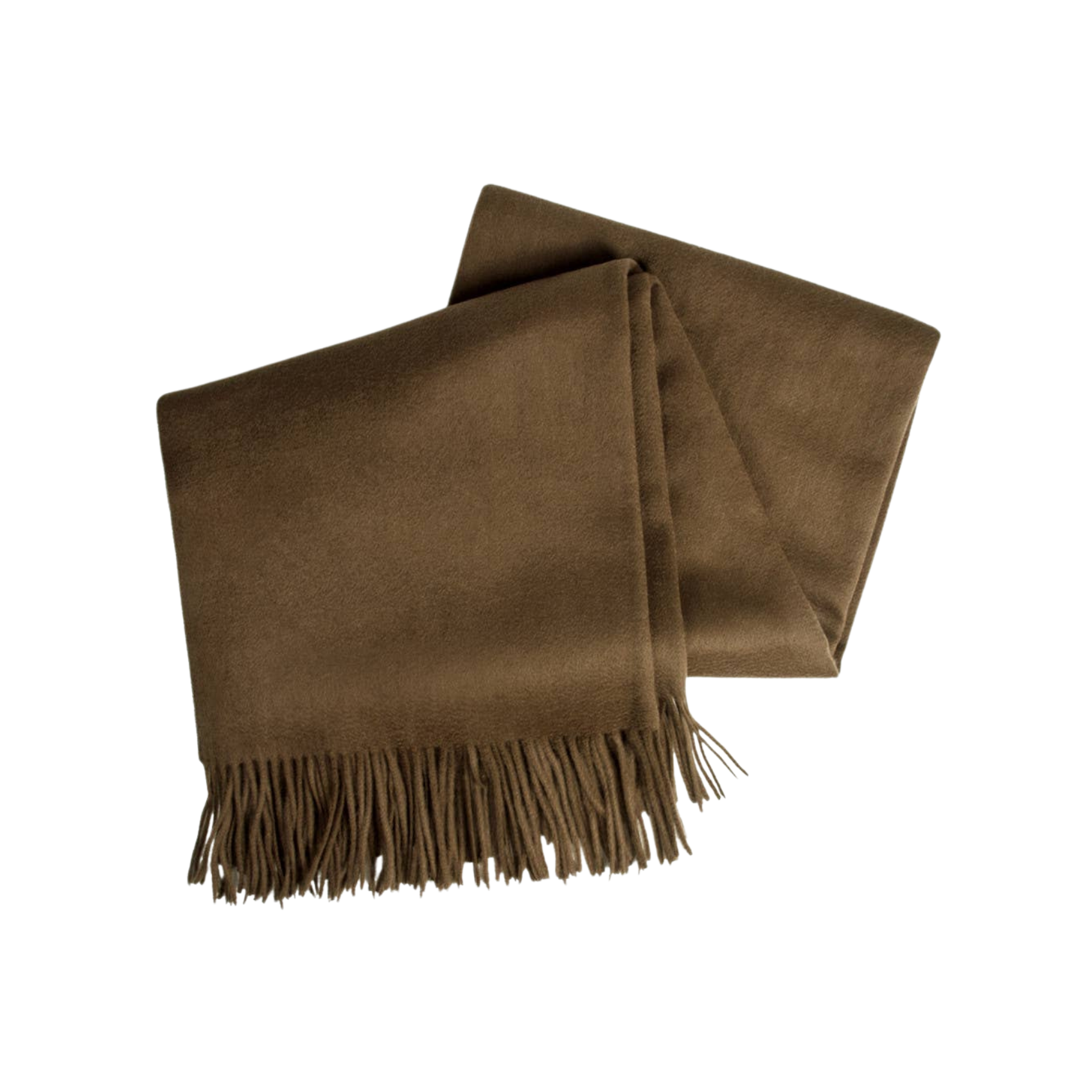 Amar Cocoa Camel Wool Throw Blanket