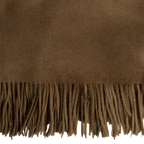 Amar Cocoa Camel Wool Throw Blanket