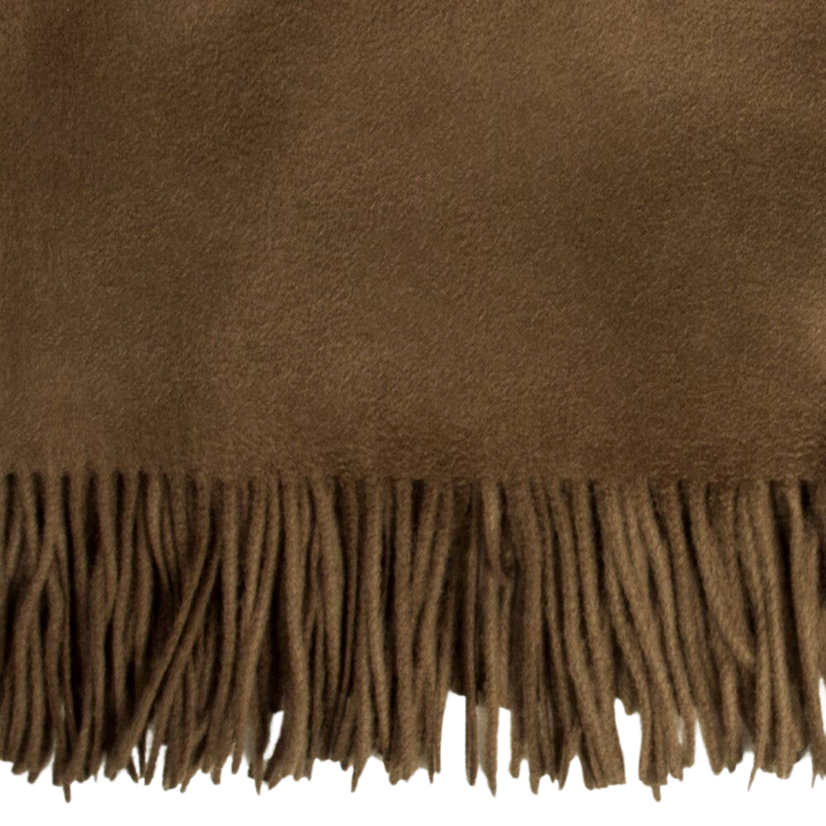 Amar Cocoa Camel Wool Throw Blanket