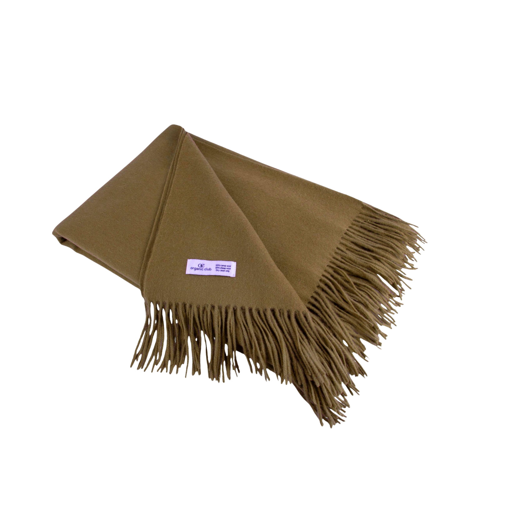 Amar Nut Camel Wool Throw Blanket