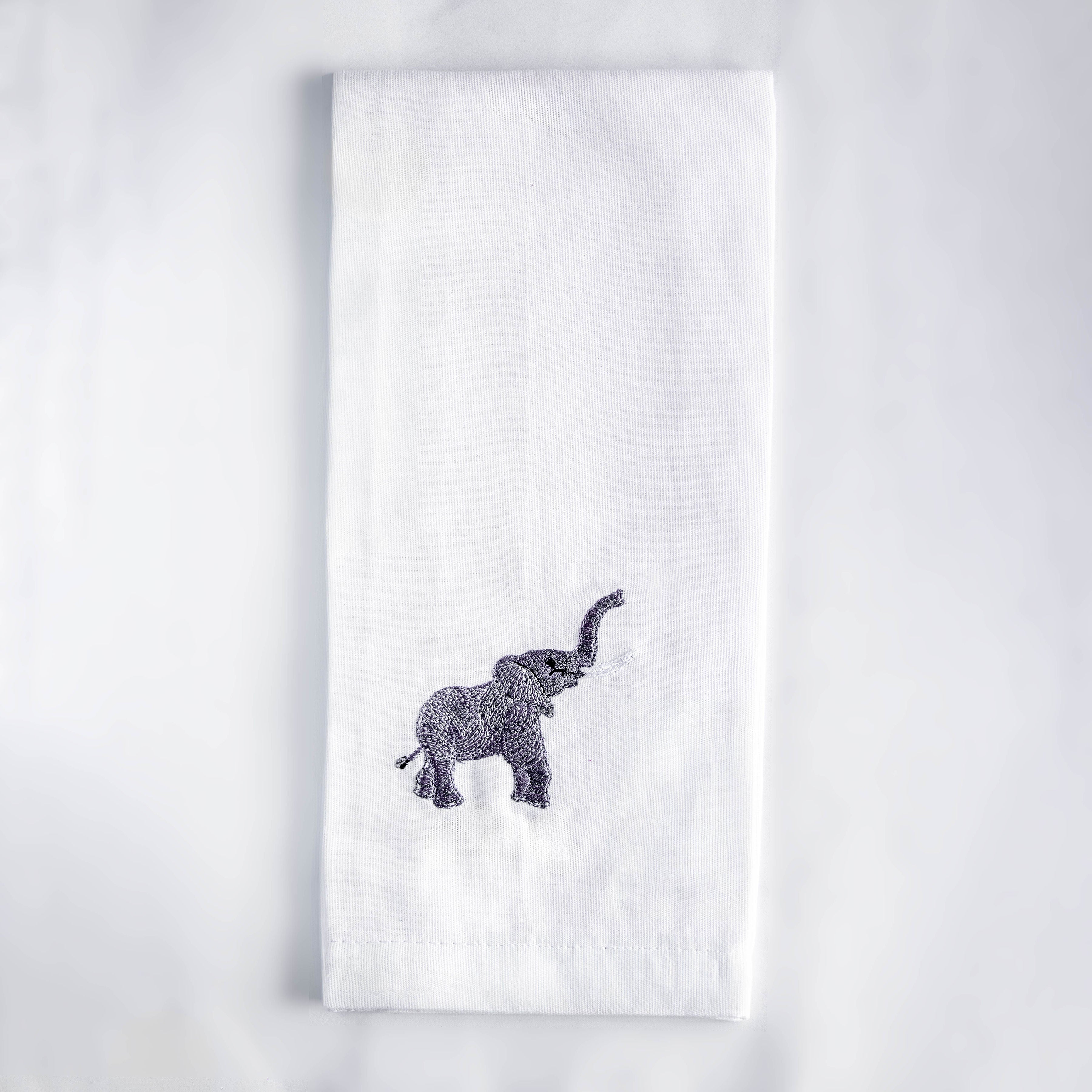 African Wildlife Cotton Tea Towels - Handmade Kitchen Gift