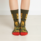 Orange Cat | Cotton Blend Socks