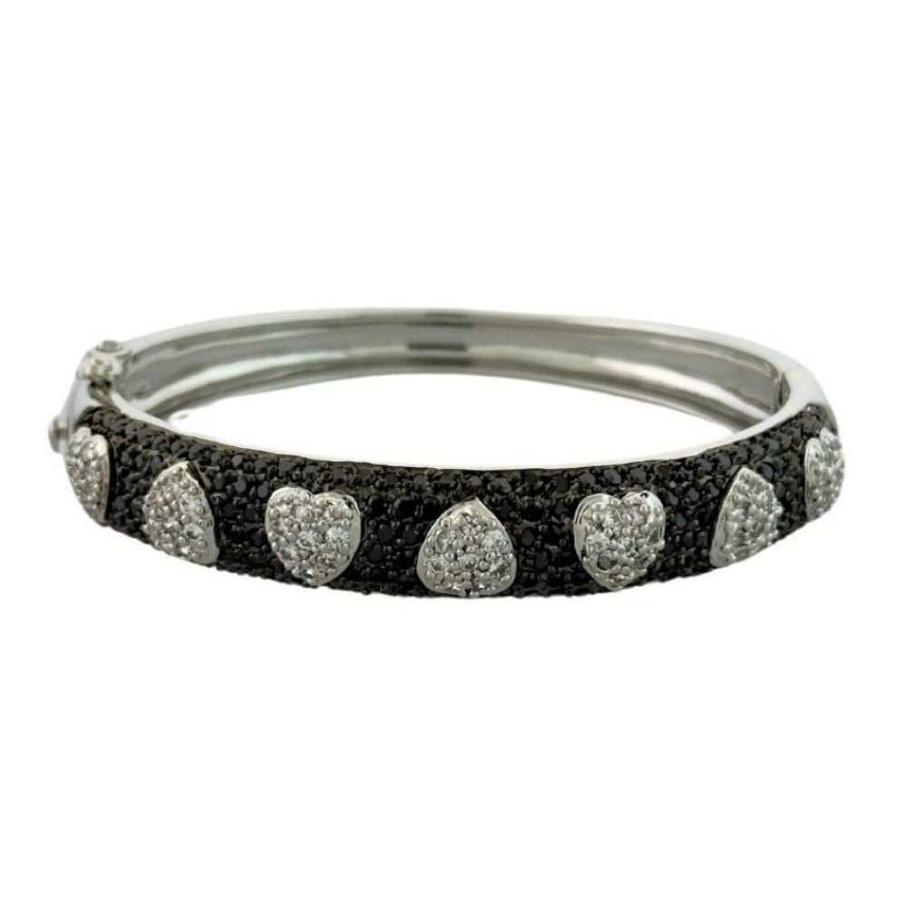 Pave Hearts Bangle