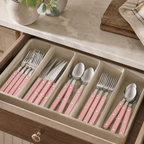 Khen Pink Cutlery Set of 20 –18/8 Stainless Steel Flatware