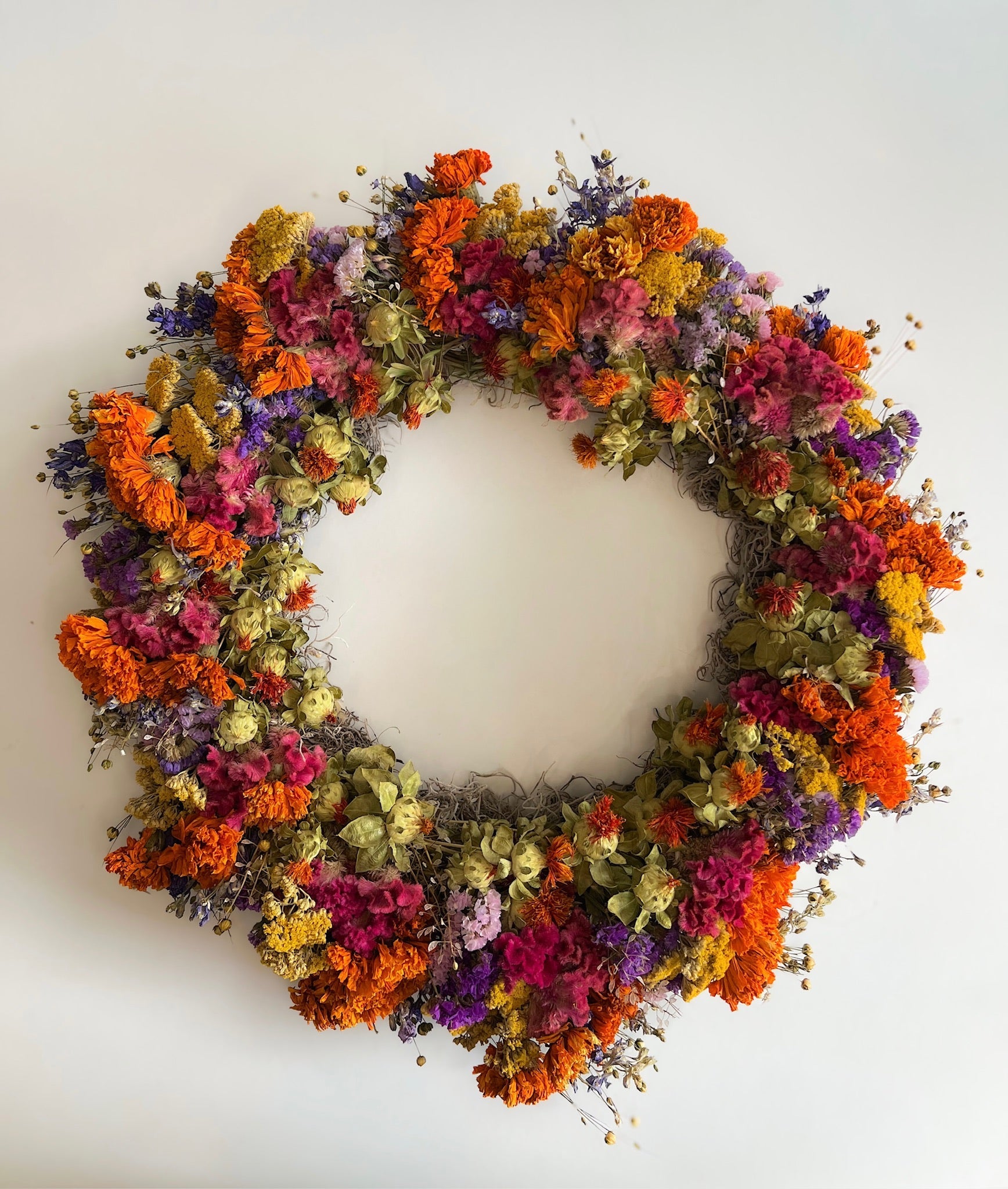 Dried Wreath-Crayon Box