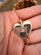 Handcrafted Sterling Silver & Turquoise Heart Pendant by Joseph Martinez