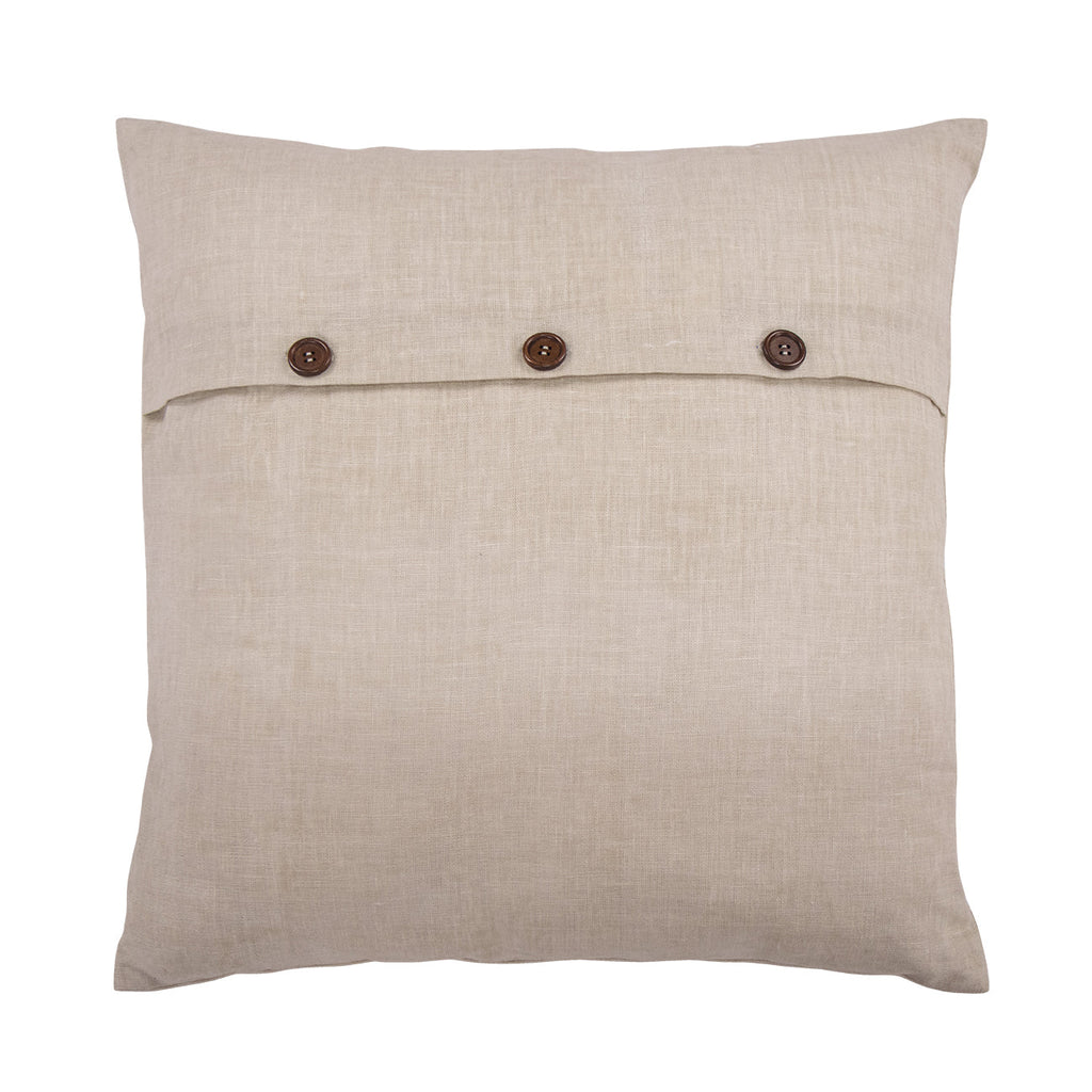 Hand Embroidered Still Life Pillow Cover 20" x 20"
