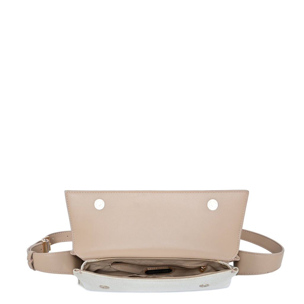 Sylvia canvas shoulder bag