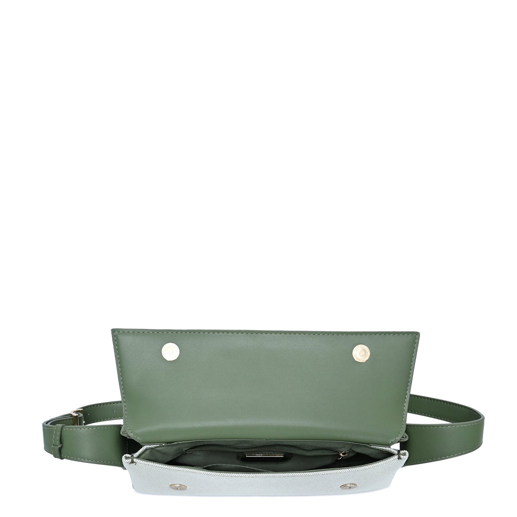 Sylvia canvas shoulder bag