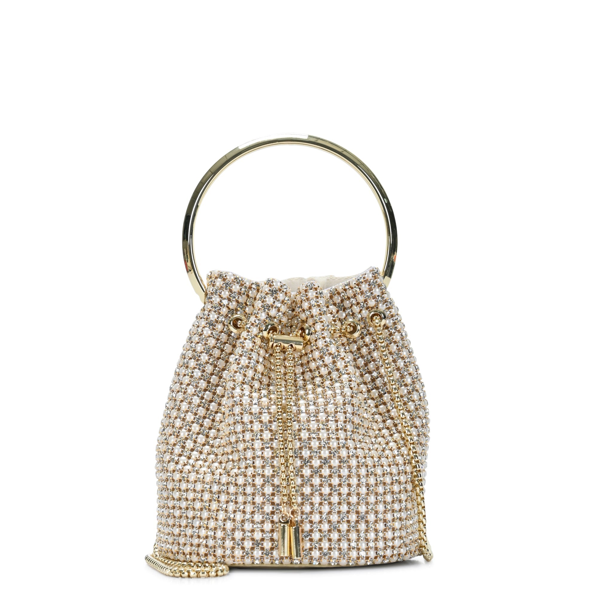 The Zafira Rhinestones & Pearls Evening Bag