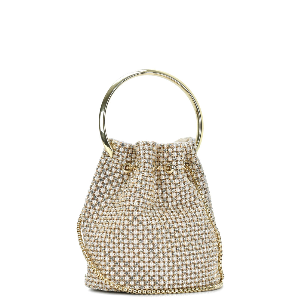 The Zafira Rhinestones & Pearls Evening Bag