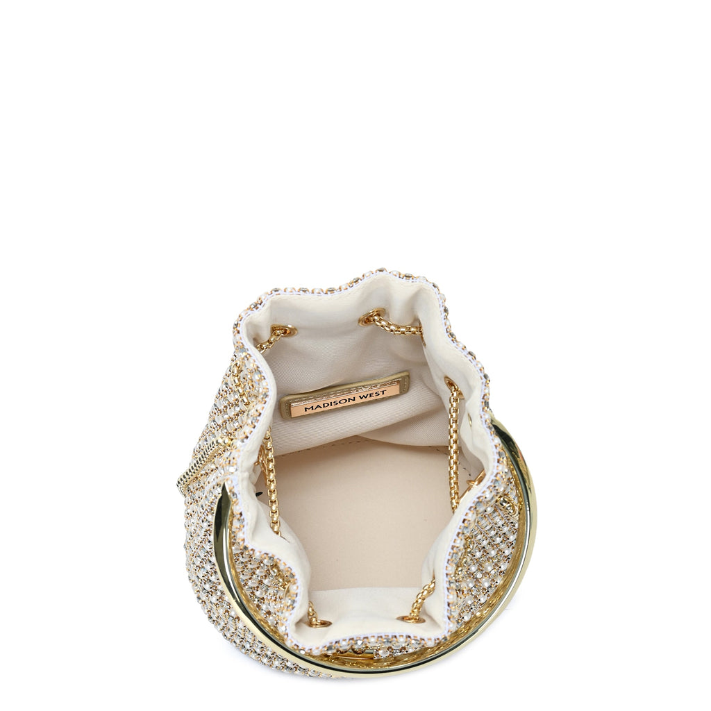 The Zafira Rhinestones & Pearls Evening Bag