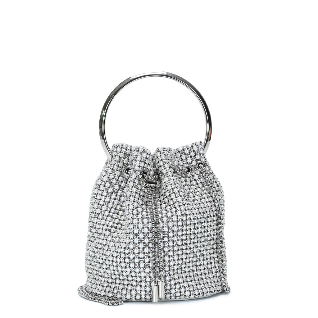 The Zafira Rhinestones & Pearls Evening Bag