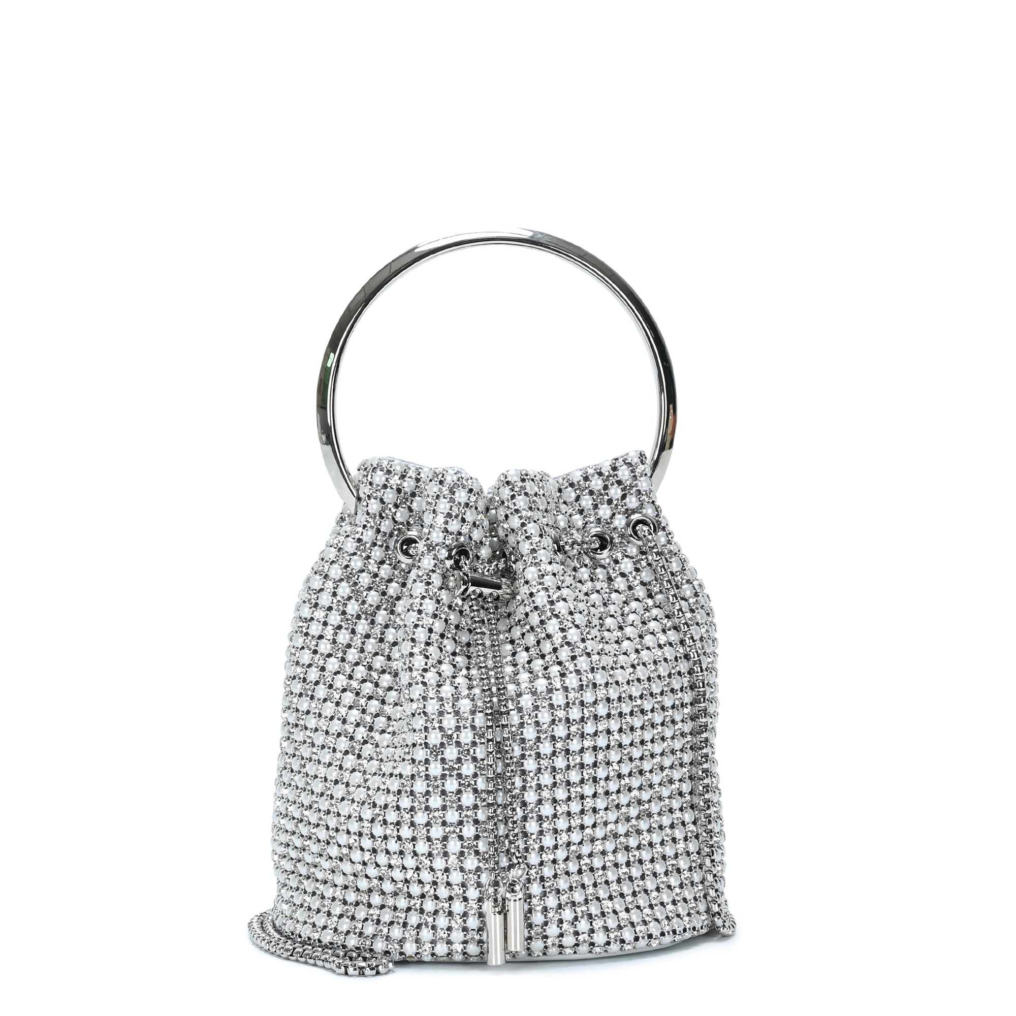 The Zafira Rhinestones & Pearls Evening Bag